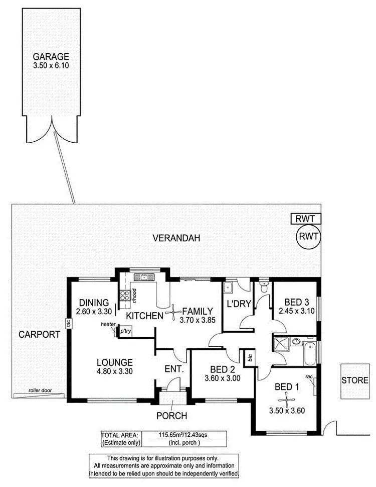 Floorplan of Homely house listing, 82 Adams Road, Trott Park SA 5158