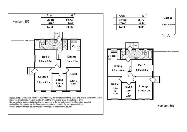 Floorplan of Homely house listing, 359 & 361 Mersey Road, Taperoo SA 5017
