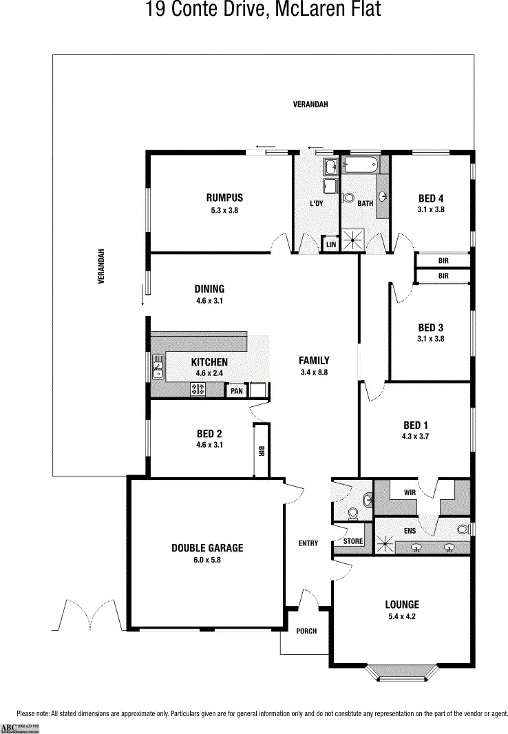 Floorplan of Homely house listing, 19 Conte Drive, Mclaren Flat SA 5171