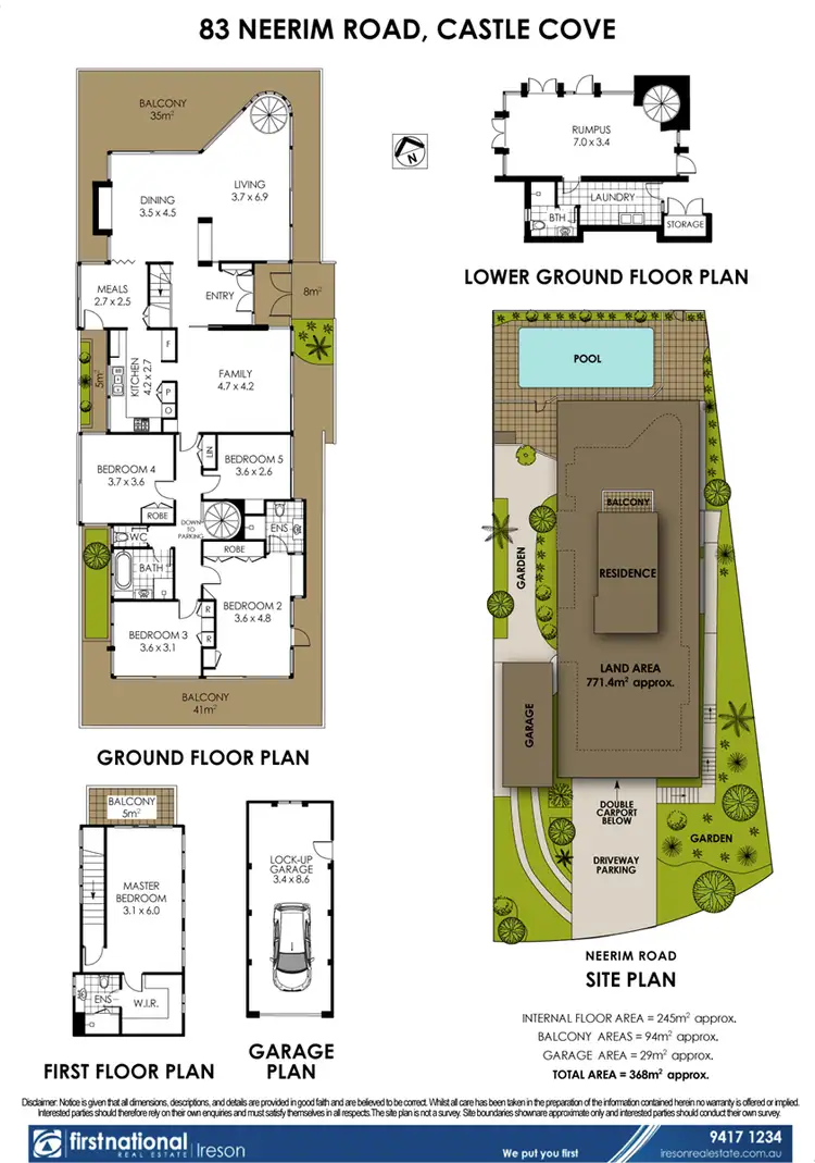 Floorplan of Homely house listing, 83 Neerim Road, Castle Cove NSW 2069