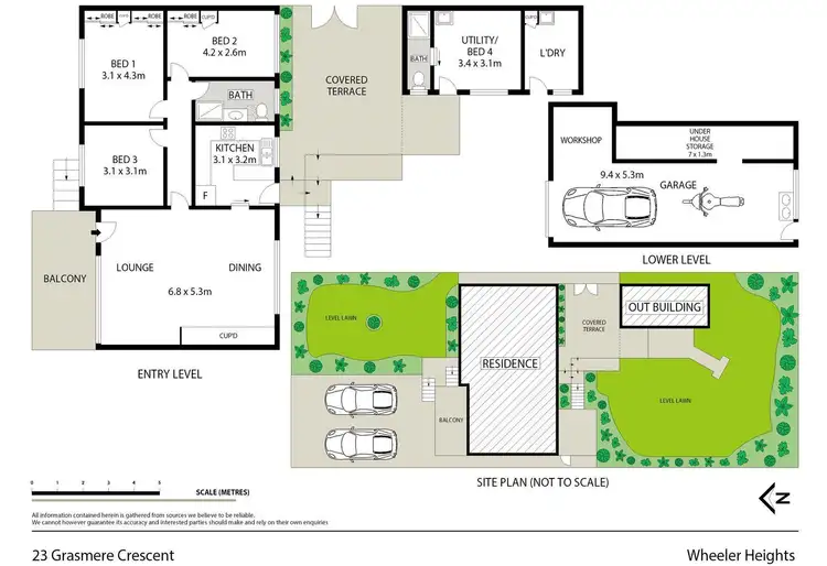 Floorplan of Homely house listing, 23 Grasmere Crescent, Wheeler Heights NSW 2097