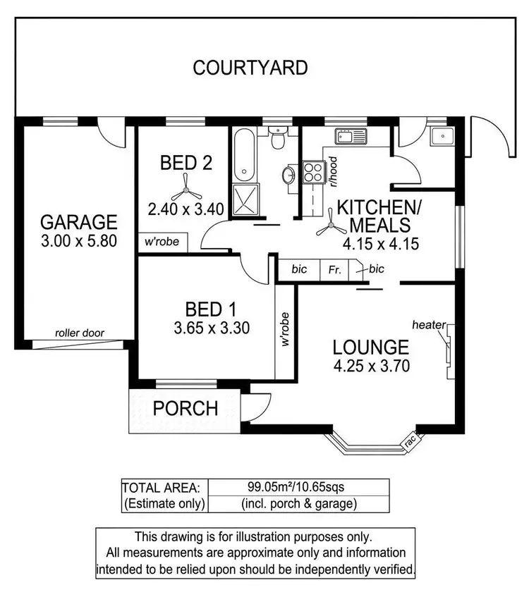Floorplan of Homely unit listing, 2/371 Morphett Road, Oaklands Park SA 5046