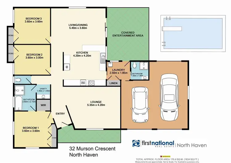 Floorplan of Homely house listing, 32 Murson Crescent, North Haven NSW 2443