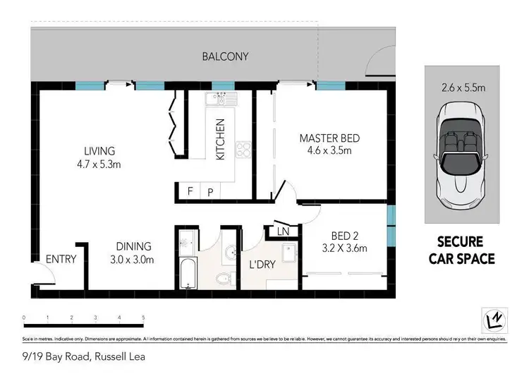 Floorplan of Homely apartment listing, 9/19 Bay Road, Russell Lea NSW 2046