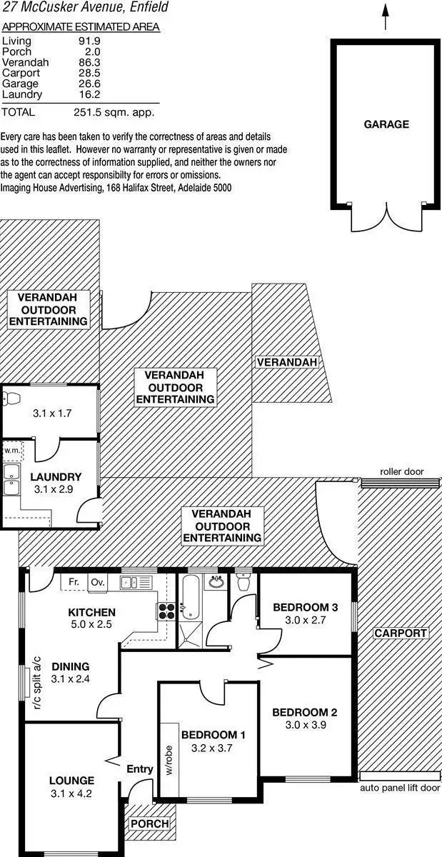 Floorplan of Homely house listing, 27 McCusker Avenue, Enfield SA 5085