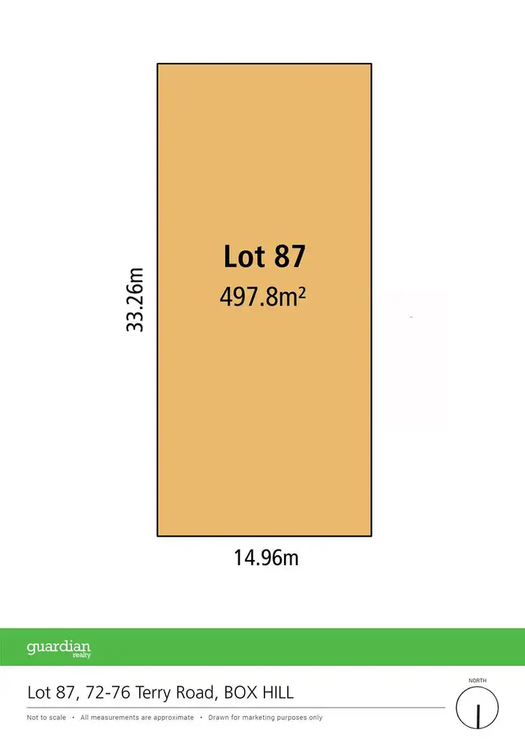 Floorplan of Homely land listing, Lot 87/72-76 Terry Road, Box Hill NSW 2765