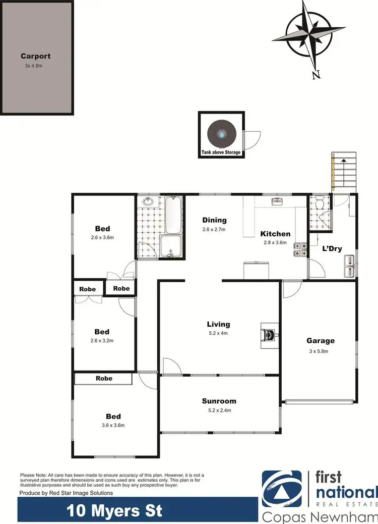 Floorplan of Homely house listing, 10 Myers Street, Rangeville QLD 4350