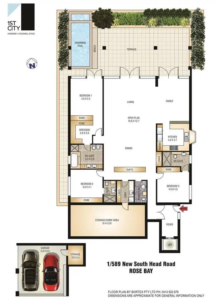 Floorplan of Homely apartment listing, 1/589 New South Head Road, Rose Bay NSW 2029