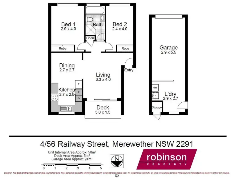 Floorplan of Homely unit listing, 4/54 Railway Street, Merewether NSW 2291