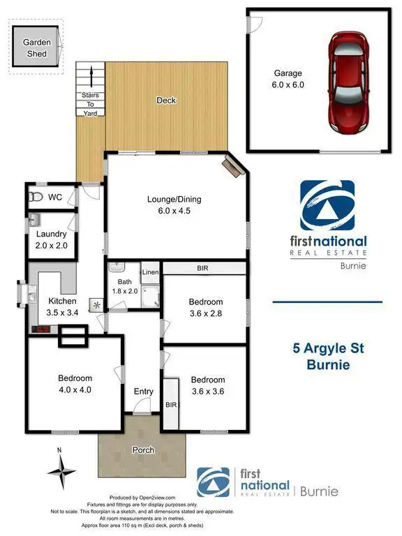 Floorplan of Homely house listing, 5 Argyle Street, Upper Burnie TAS 7320
