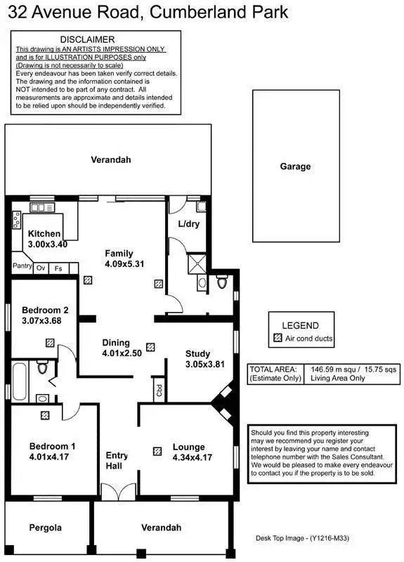 Floorplan of Homely house listing, 32 Avenue Road, Cumberland Park SA 5041
