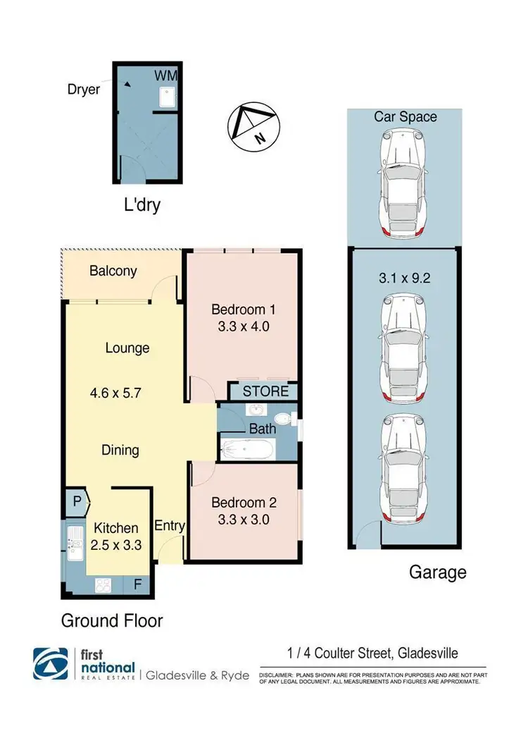 Floorplan of Homely apartment listing, 1/4 Coulter Street, Gladesville NSW 2111