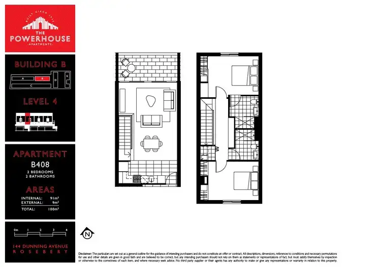 Floorplan of Homely apartment listing, B408/144 Dunning Avenue, Rosebery NSW 2018