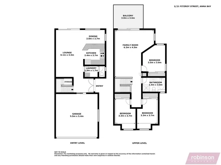 Floorplan of Homely semi-detached listing, 2/21 Fitzroy Street, Anna Bay NSW 2316