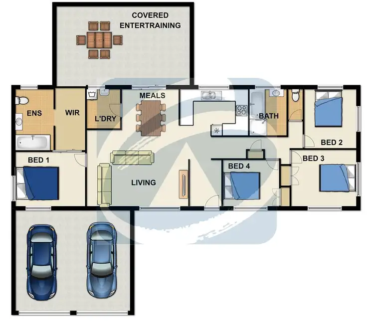Floorplan of Homely house listing, 1 Merindah Street, Slacks Creek QLD 4127