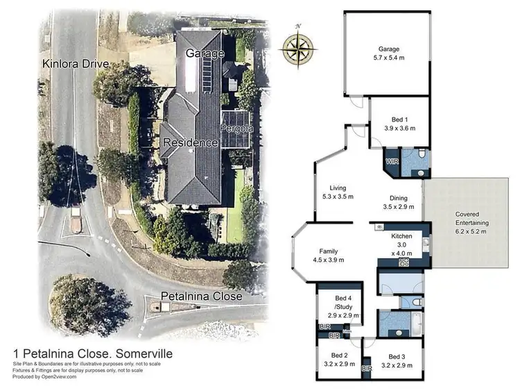 Floorplan of Homely house listing, 1 Petalnina Close, Somerville VIC 3912