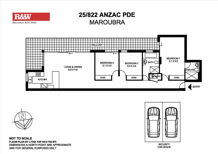 Floorplan of Homely apartment listing, 25/822 Anzac Parade, Maroubra NSW 2035
