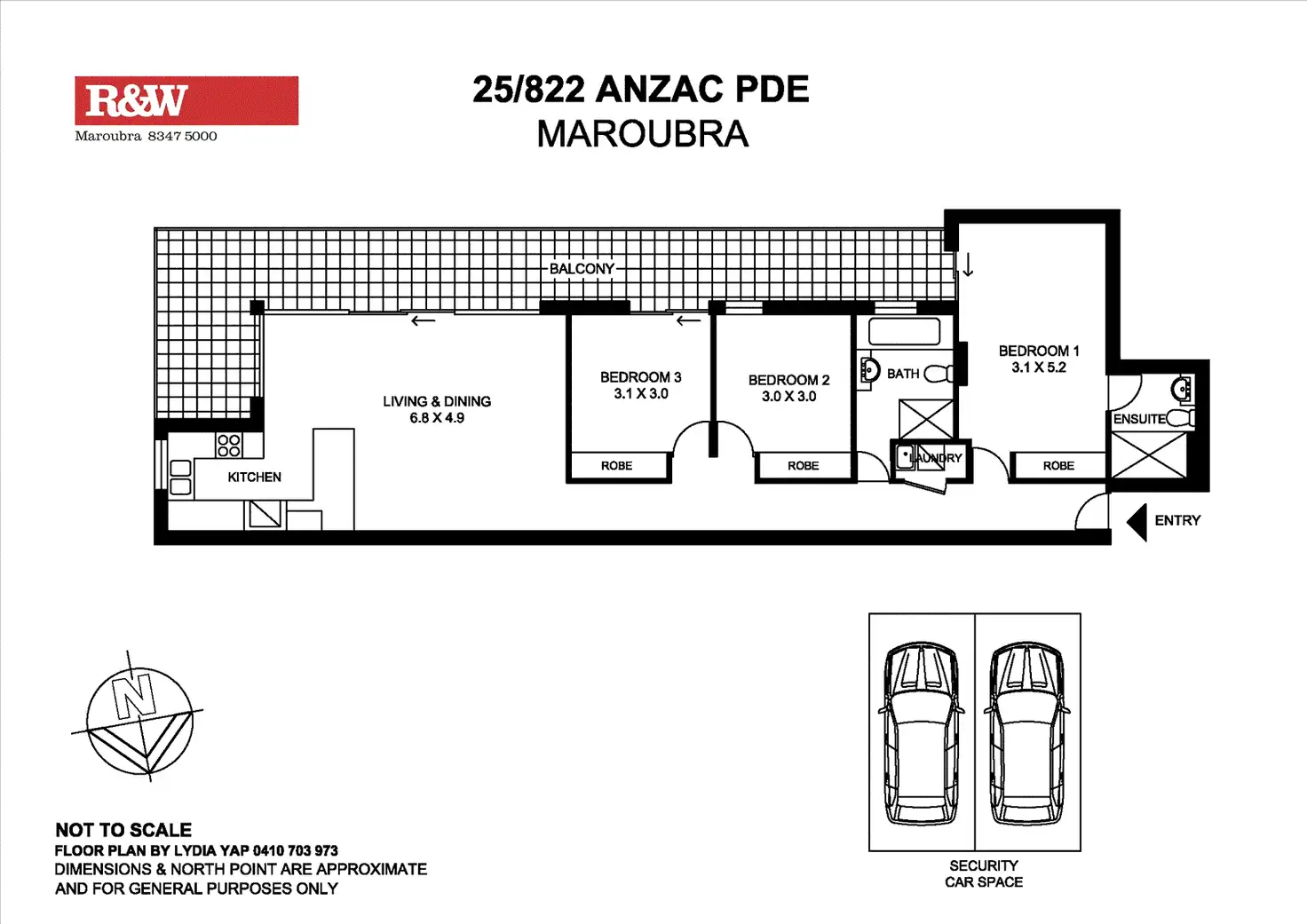 Floorplan of Homely apartment listing, 25/822 Anzac Parade, Maroubra NSW 2035