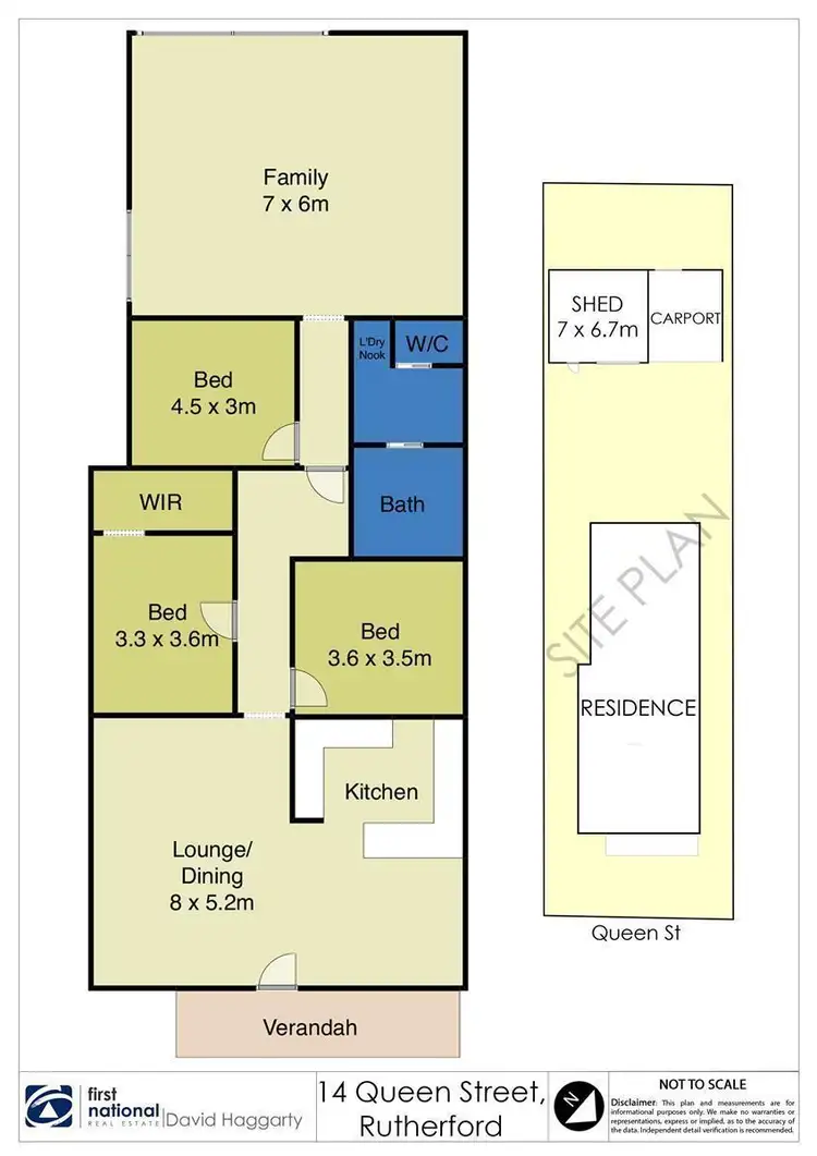 Floorplan of Homely house listing, 14 Queen Street, Rutherford NSW 2320