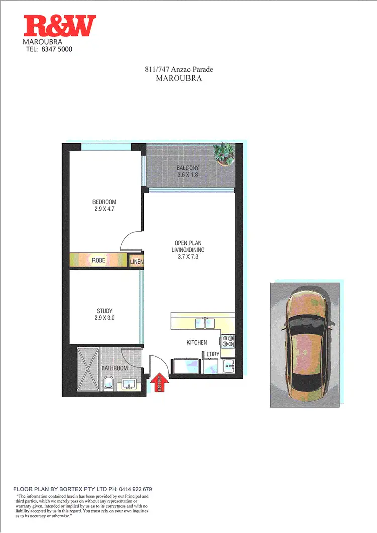 Floorplan of Homely apartment listing, 811/747 Anzac Parade, Maroubra NSW 2035