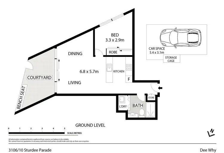 Floorplan of Homely unit listing, 3106/10 Sturdee Parade, Dee Why NSW 2099