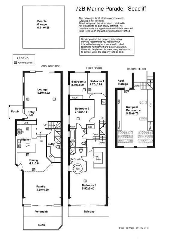 Floorplan of Homely house listing, 72B Marine Parade, Seacliff SA 5049