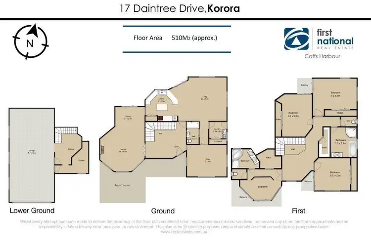Floorplan of Homely house listing, 17 Daintree Drive, Korora NSW 2450