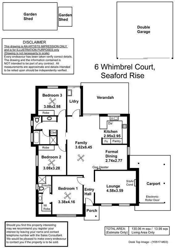 Floorplan of Homely house listing, 6 Whimbrel Circuit, Seaford Rise SA 5169