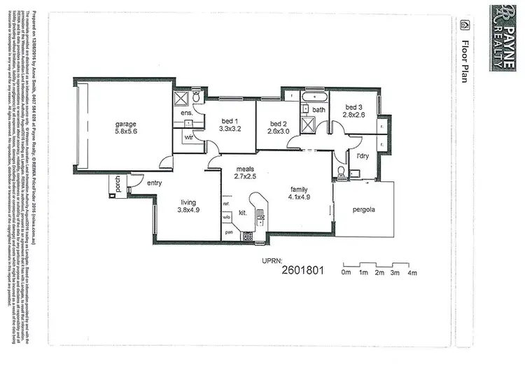 Floorplan of Homely unit listing, 7/23 Montebourg Meander, Port Kennedy WA 6172