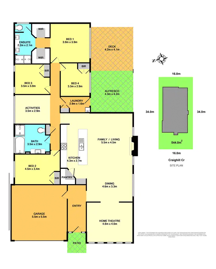 Floorplan of Homely house listing, 36 Craighill Crescent, Cameron Park NSW 2285