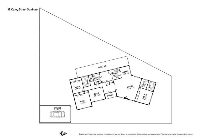 Floorplan of Homely house listing, 37 Oxley Street, Sunbury VIC 3429