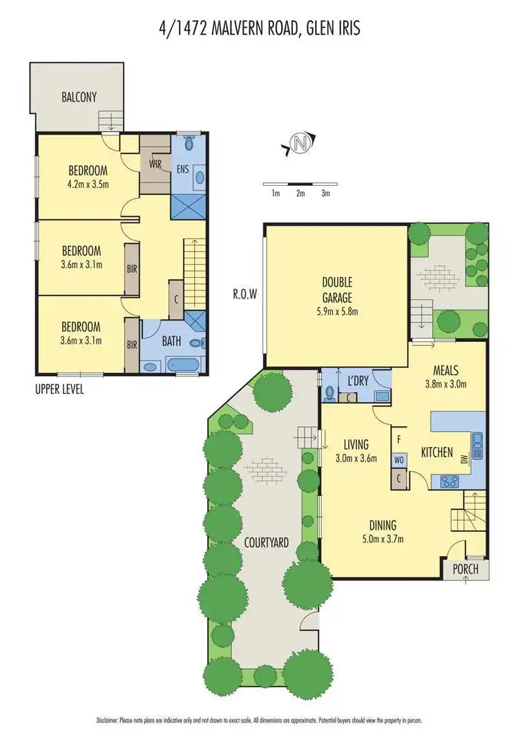 Floorplan of Homely townhouse listing, 4/1472 Malvern Road, Glen Iris VIC 3146