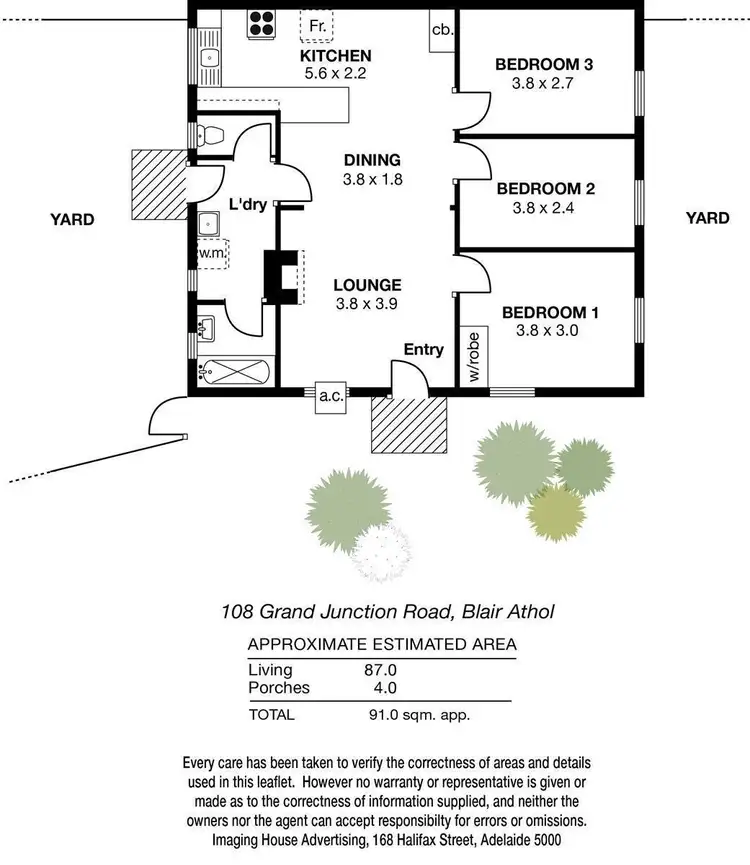 Floorplan of Homely house listing, 108 Grand Junction Road, Blair Athol SA 5084