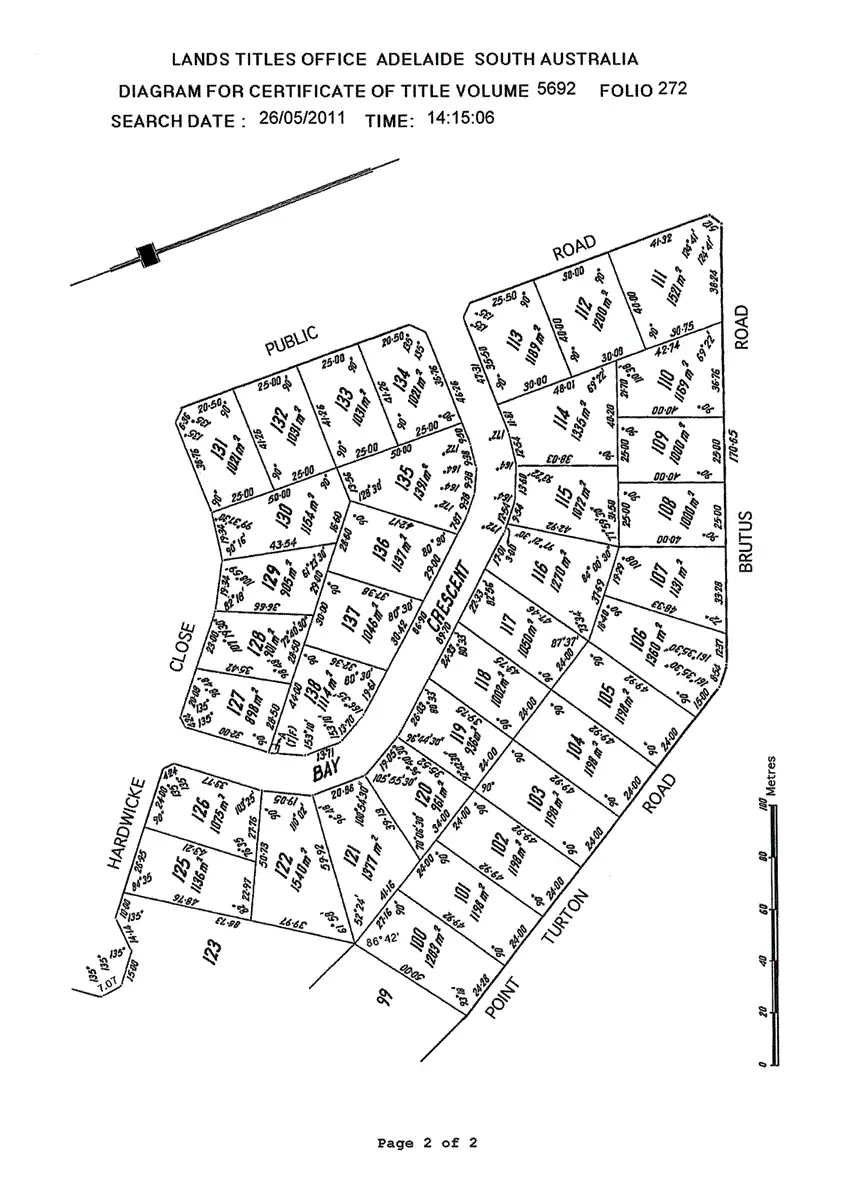 Floorplan of Homely land listing, Lot /122 Bay Crescent, Point Turton SA 5575