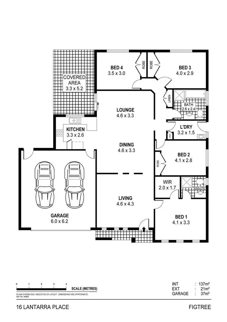 Floorplan of Homely house listing, 16 Lantarra Place, Figtree NSW 2525