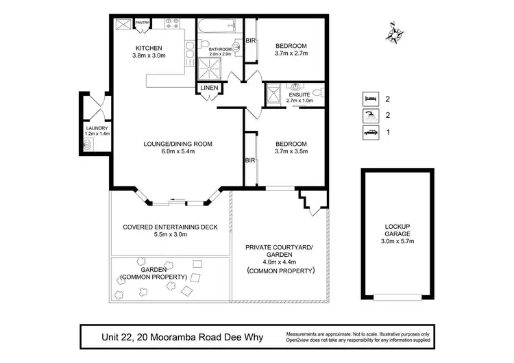 Floorplan of Homely unit listing, 22/20 Mooramba Road, Dee Why NSW 2099