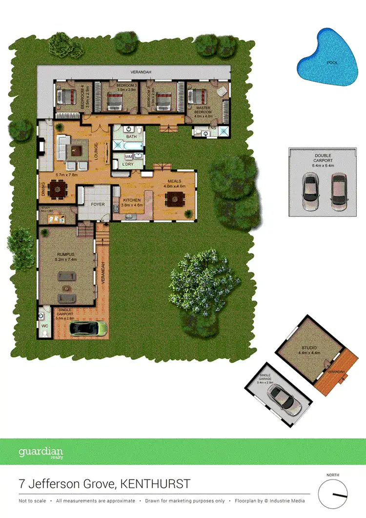 Floorplan of Homely house listing, 7 Jefferson Grove, Kenthurst NSW 2156