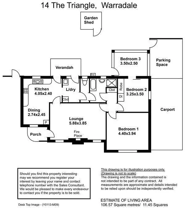 Floorplan of Homely house listing, 14 The Triangle, Warradale SA 5046
