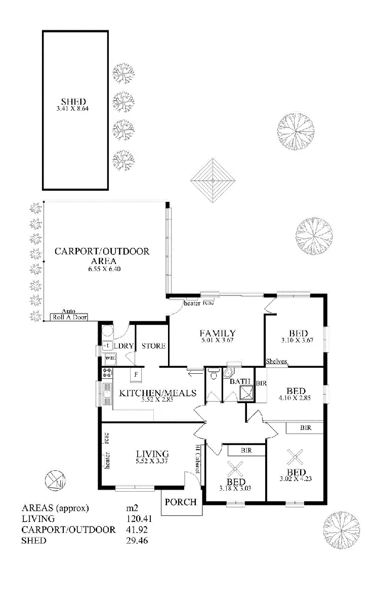 Floorplan of Homely house listing, 6 Parsons Street, Oaklands Park SA 5046
