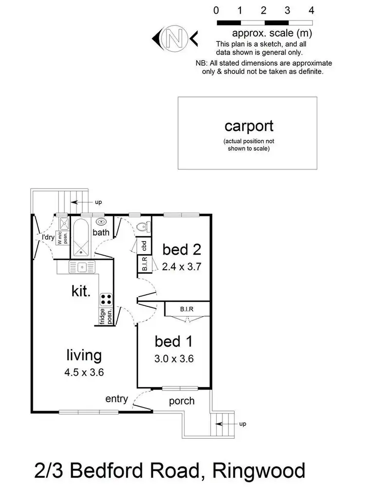 Floorplan of Homely unit listing, 2/3 Bedford Road, Ringwood VIC 3134