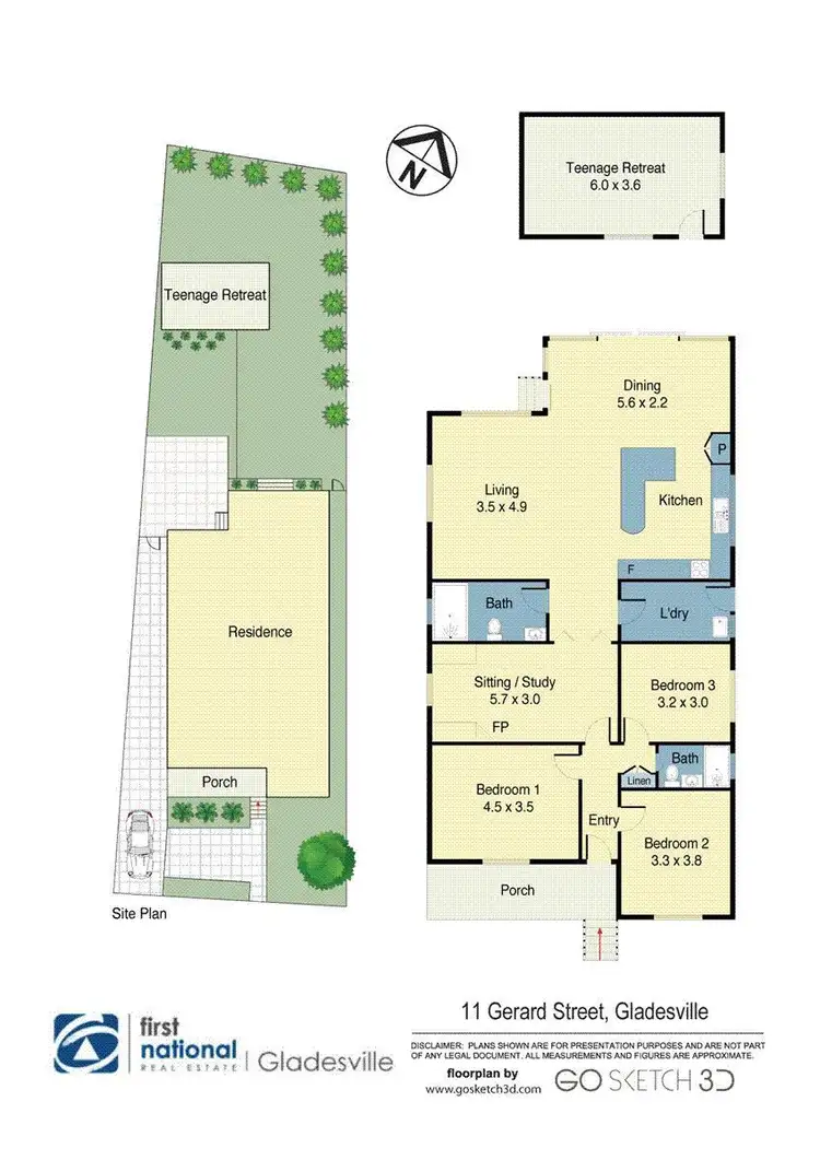 Floorplan of Homely house listing, 11 Gerard Street, Gladesville NSW 2111