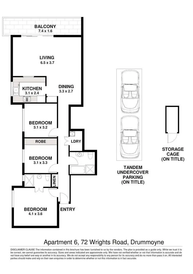 Floorplan of Homely apartment listing, 6/72 Wrights Road, Drummoyne NSW 2047