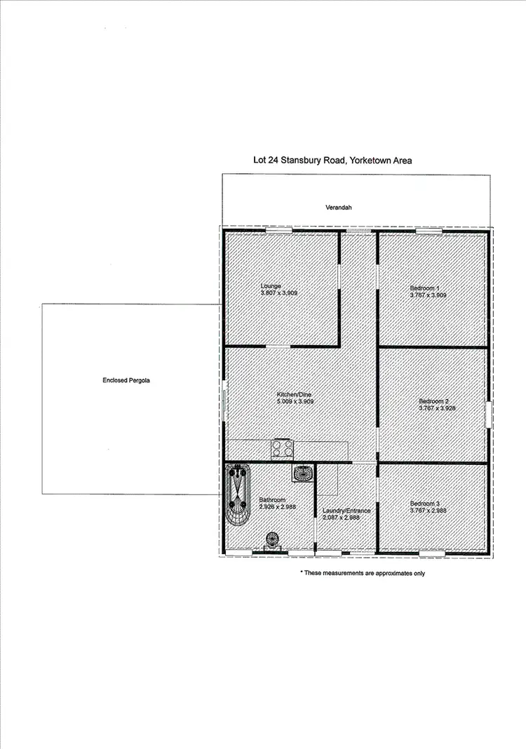 Floorplan of Homely house listing, 322 Stansbury Road, Yorketown SA 5576