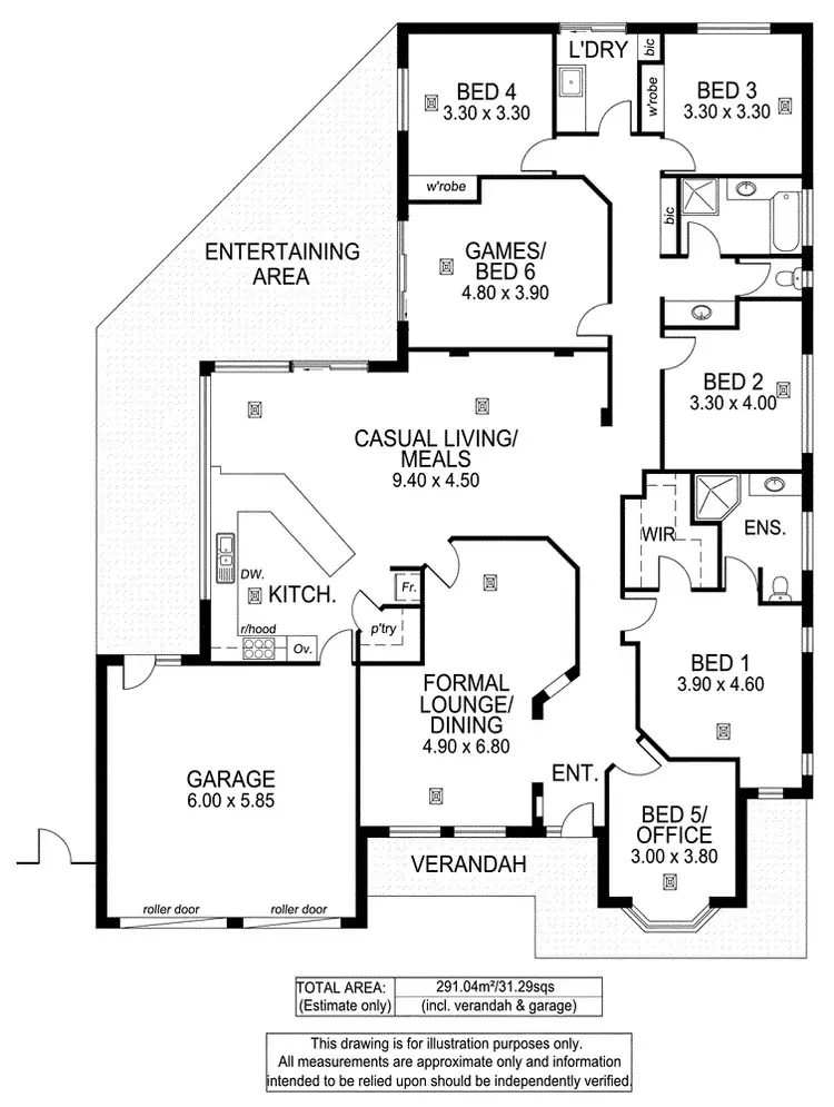 Floorplan of Homely house listing, 6 Carlisle Court, Hallett Cove SA 5158