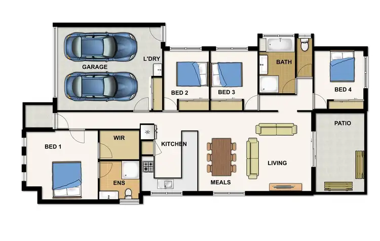 Floorplan of Homely house listing, 35 South Quarter Drive, Loganlea QLD 4131