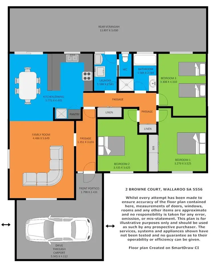 Floorplan of Homely house listing, 2 Browne Court, Wallaroo SA 5556