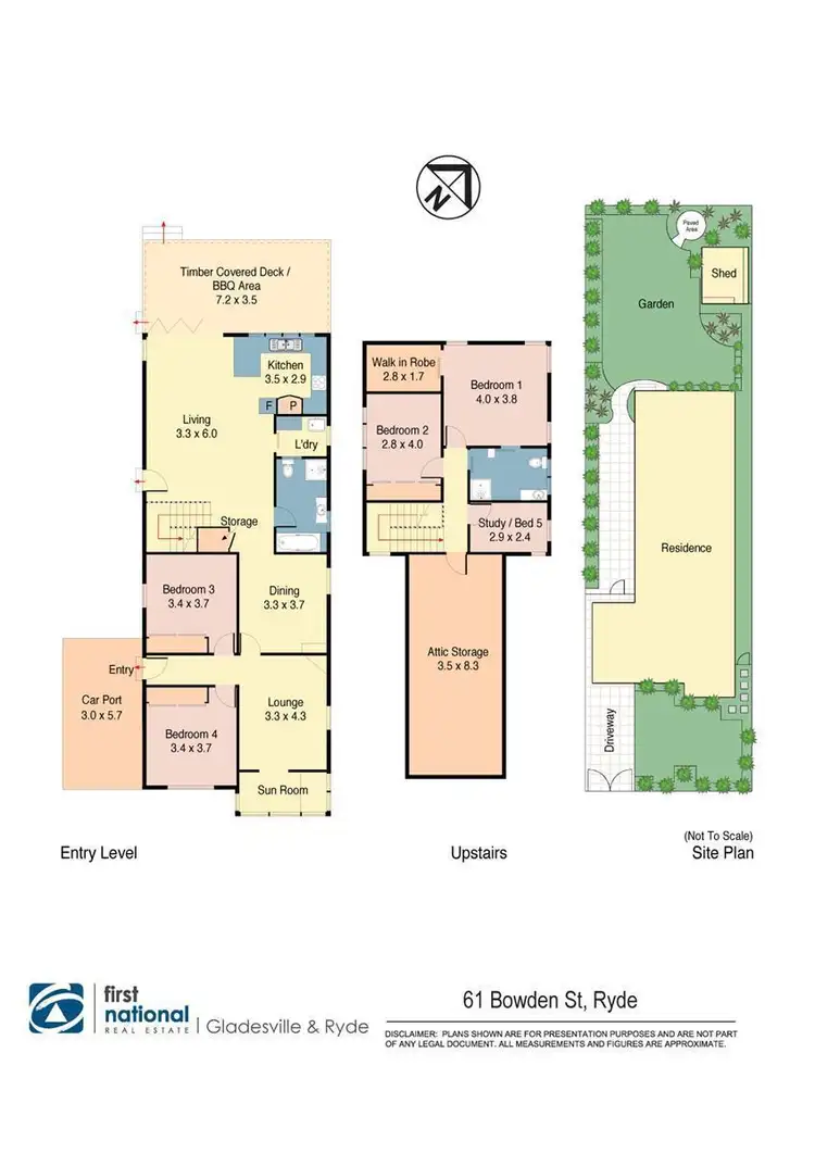 Floorplan of Homely house listing, 61 Bowden Street, Ryde NSW 2112