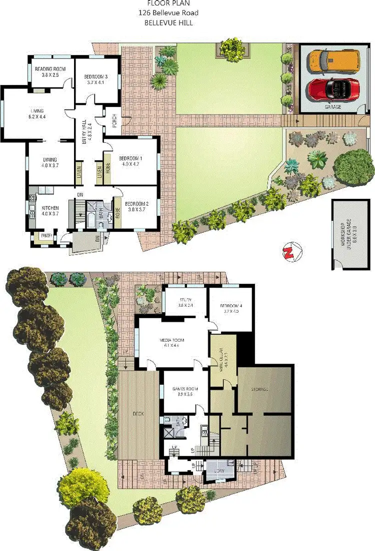 Floorplan of Homely house listing, 126 Bellevue Road, Bellevue Hill NSW 2023
