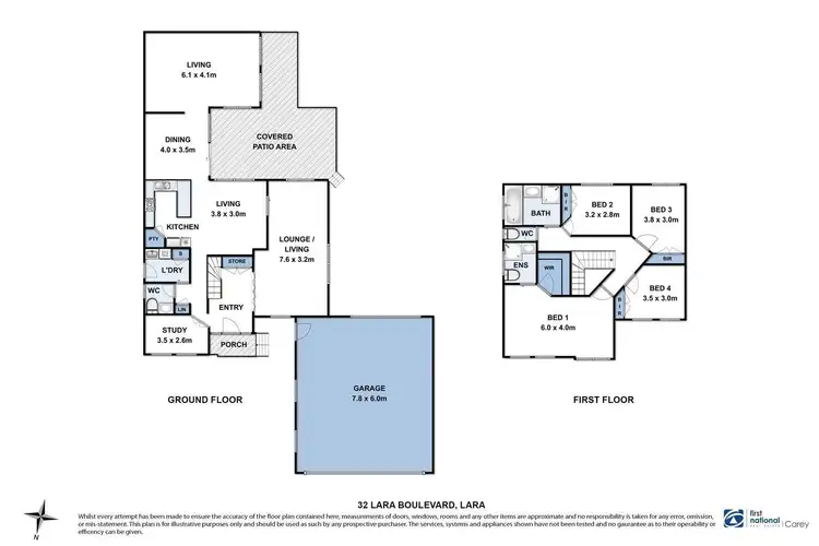 Floorplan of Homely house listing, 32 Lara Boulevard, Lara VIC 3212