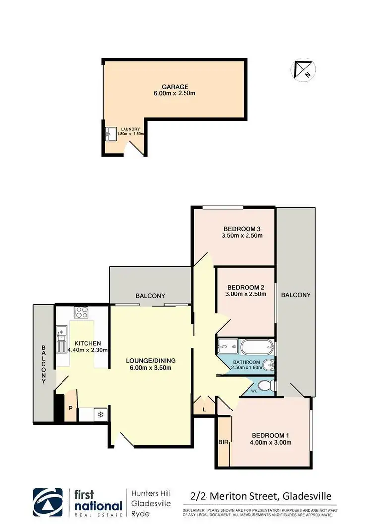 Floorplan of Homely apartment listing, 2/2 Meriton Street, Gladesville NSW 2111